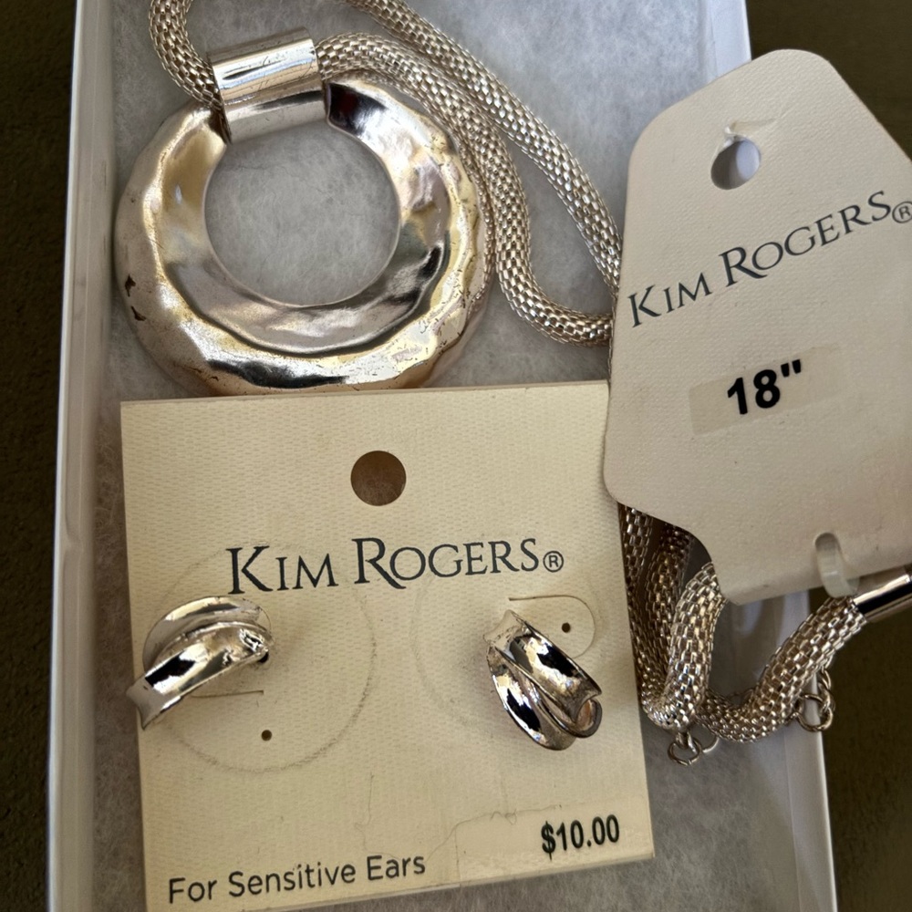 Kim Rogers Silver Jewelry Set